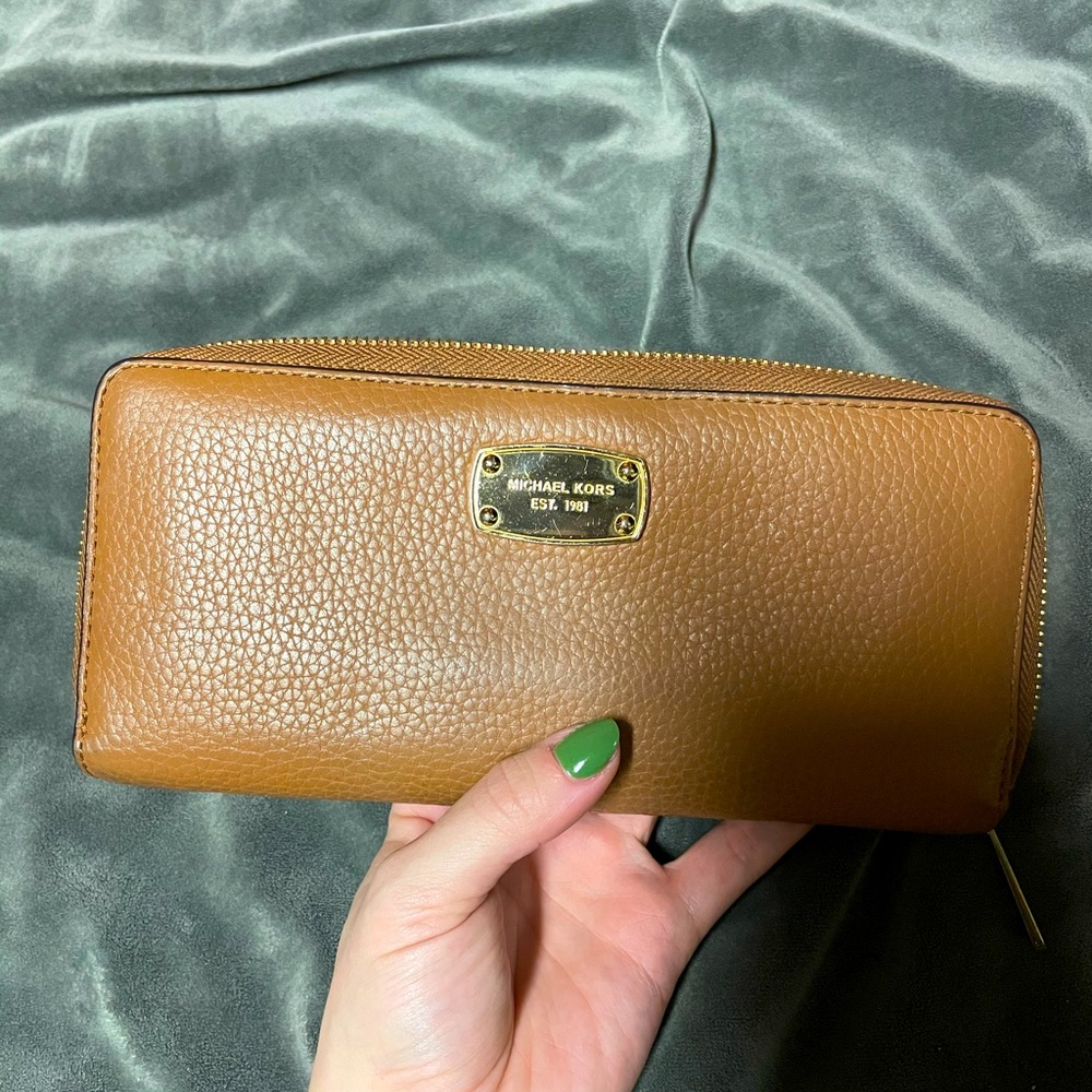 MK brown wallet